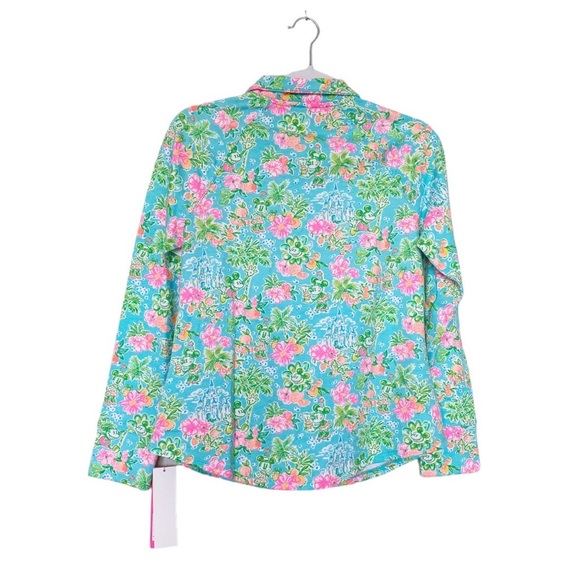 Lilly Pulitzer Lilly Loves Disney Skipper Mickey Minnie Preppy Blue/Pink Sz XS - Picture 9 of 11
